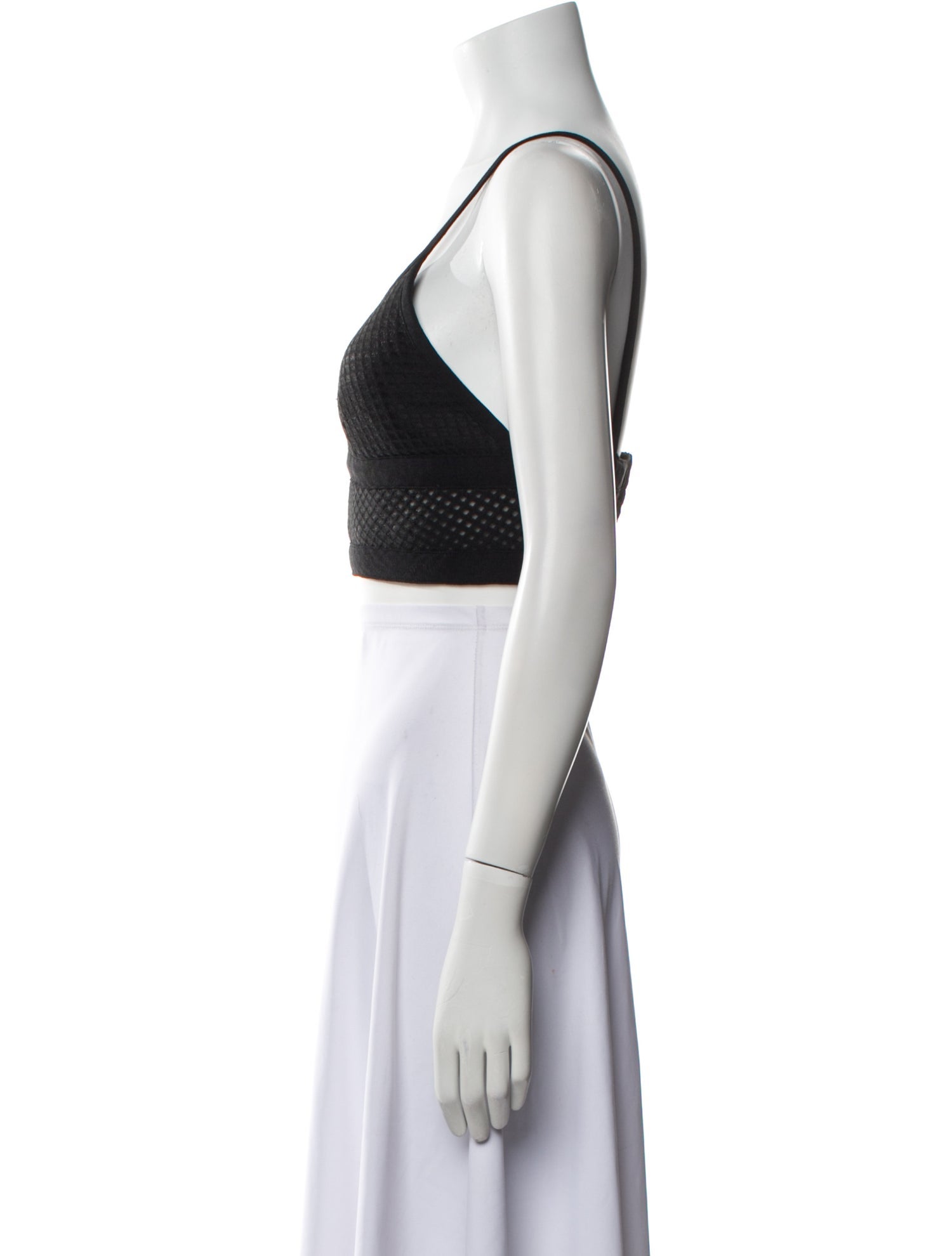 Jonathan Simkhai V-Neck Sleeveless Crop Top